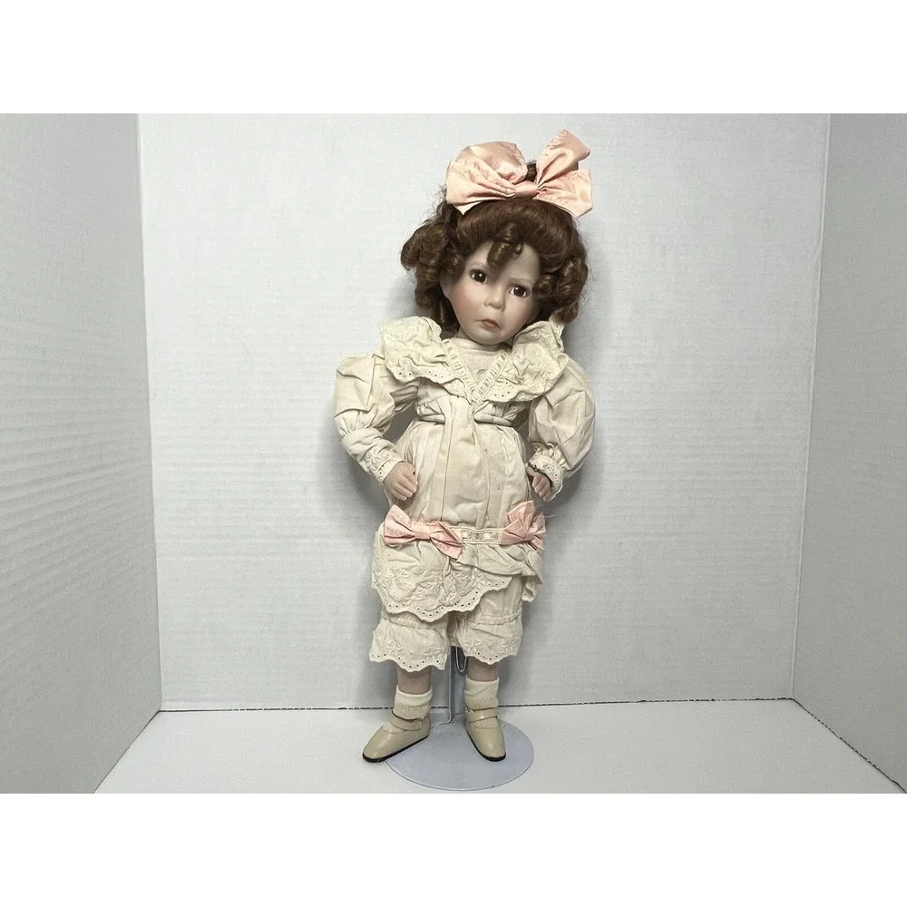 Vintage Dianna Effner Little Girl With A Curl Porcelain Doll grannycore gift